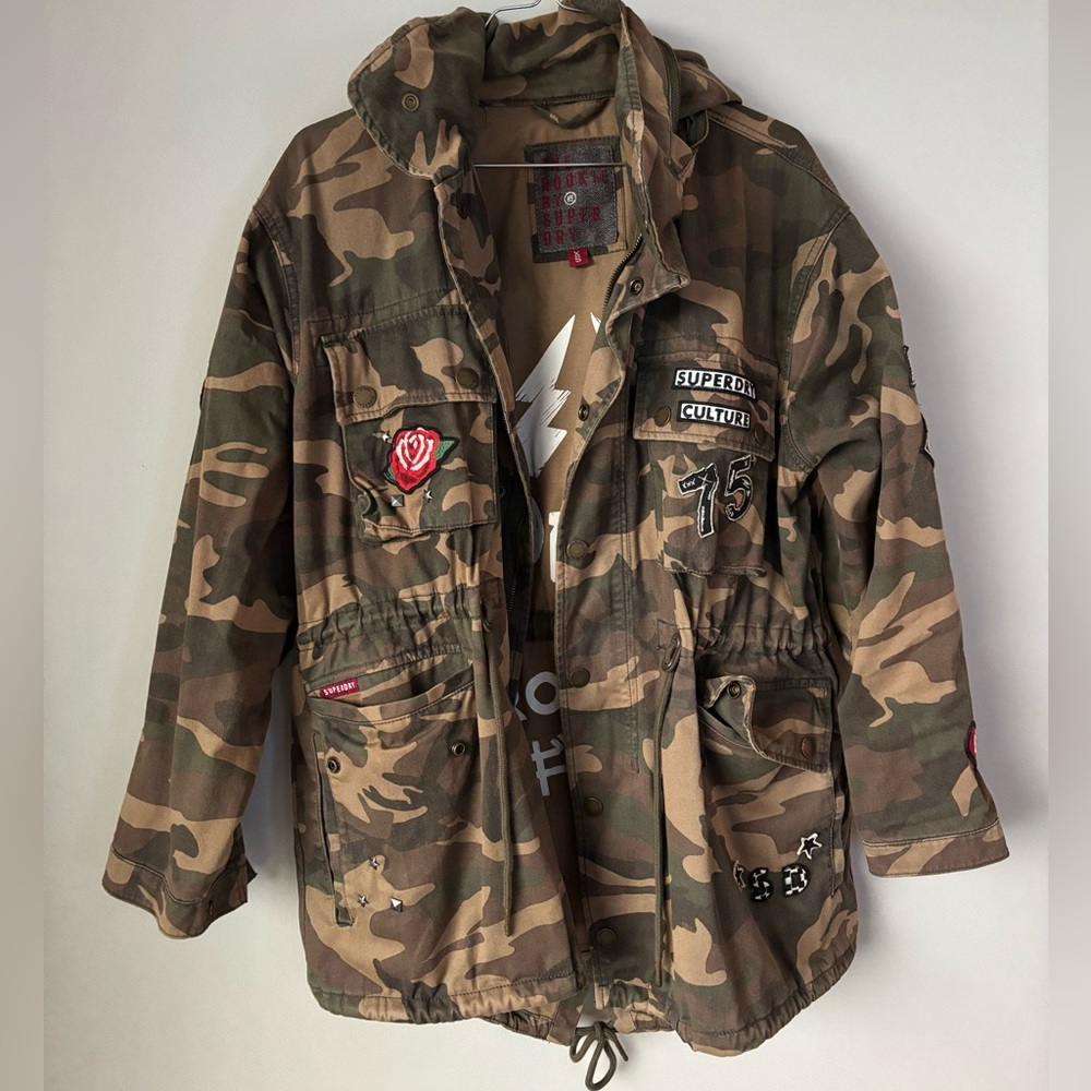 Superdry Rookie Oversized Camo Jacket